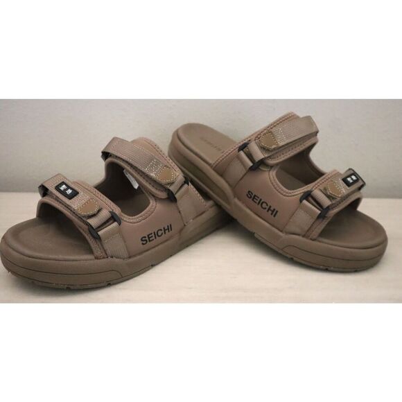 Seichi Men\'s Sz 10 Taupe Sandoru Ichi Comfort Slide Sandals main image 3